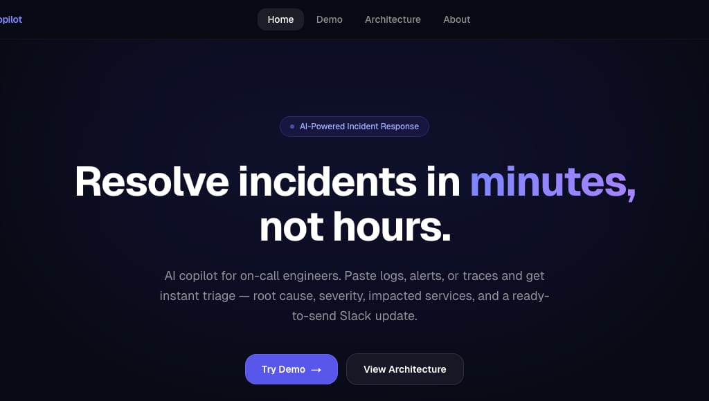 Incident Copilot screenshot